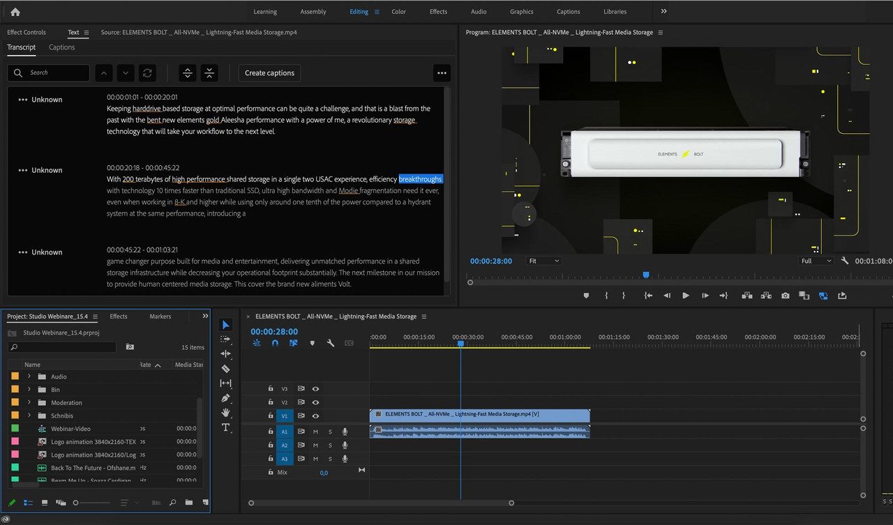 Adobe Speech to Text for Premiere Pro (2023) Pre-activated (Español) 1