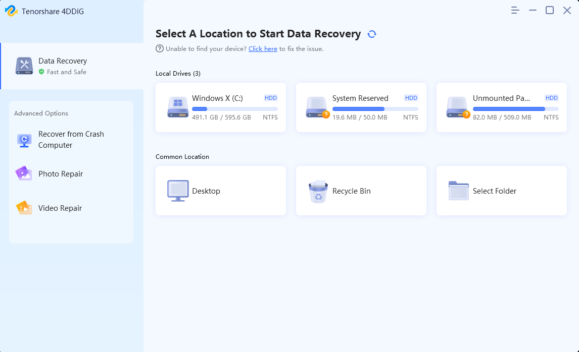 Tenorshare 4DDiG Data Recovery 2026 1
